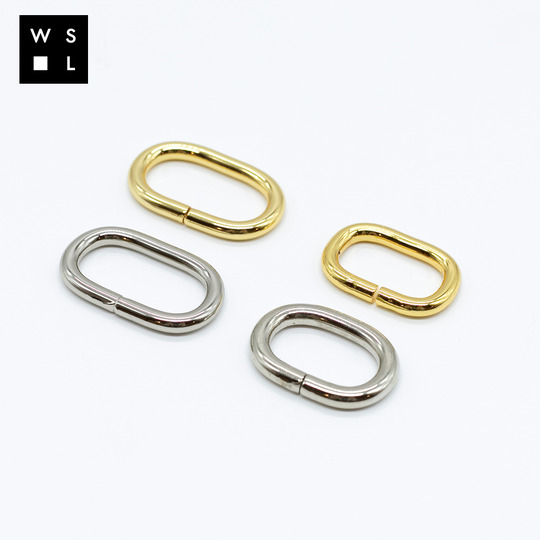 OVAL RING (O-RING) 3T [GOLD,NICKEL]